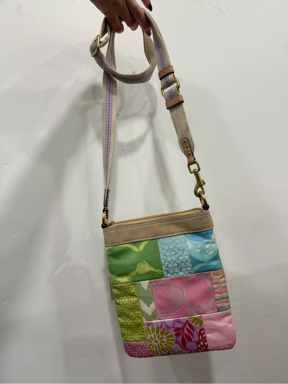 Coach RARE Hampton Patchwork Crossbody Bag